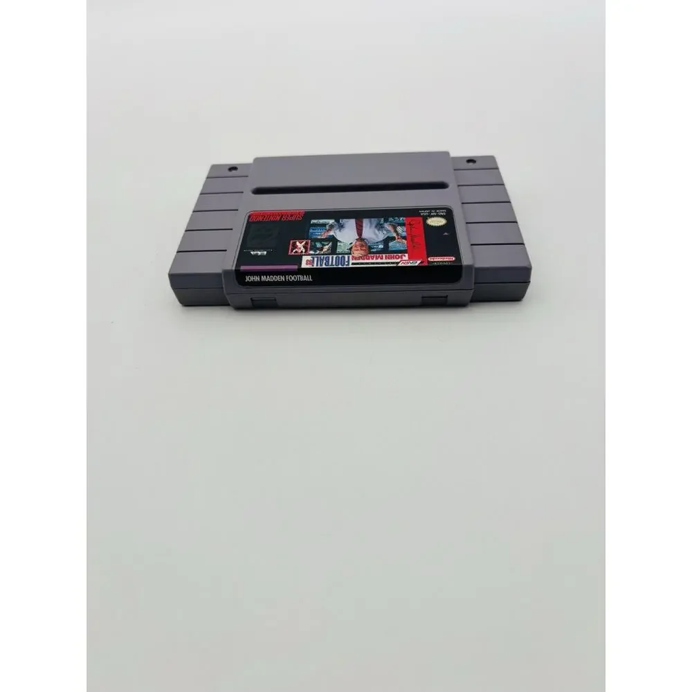 John Madden Football 93 SNES (Super Nintendo USA, 1992) Cart Only Tested Works